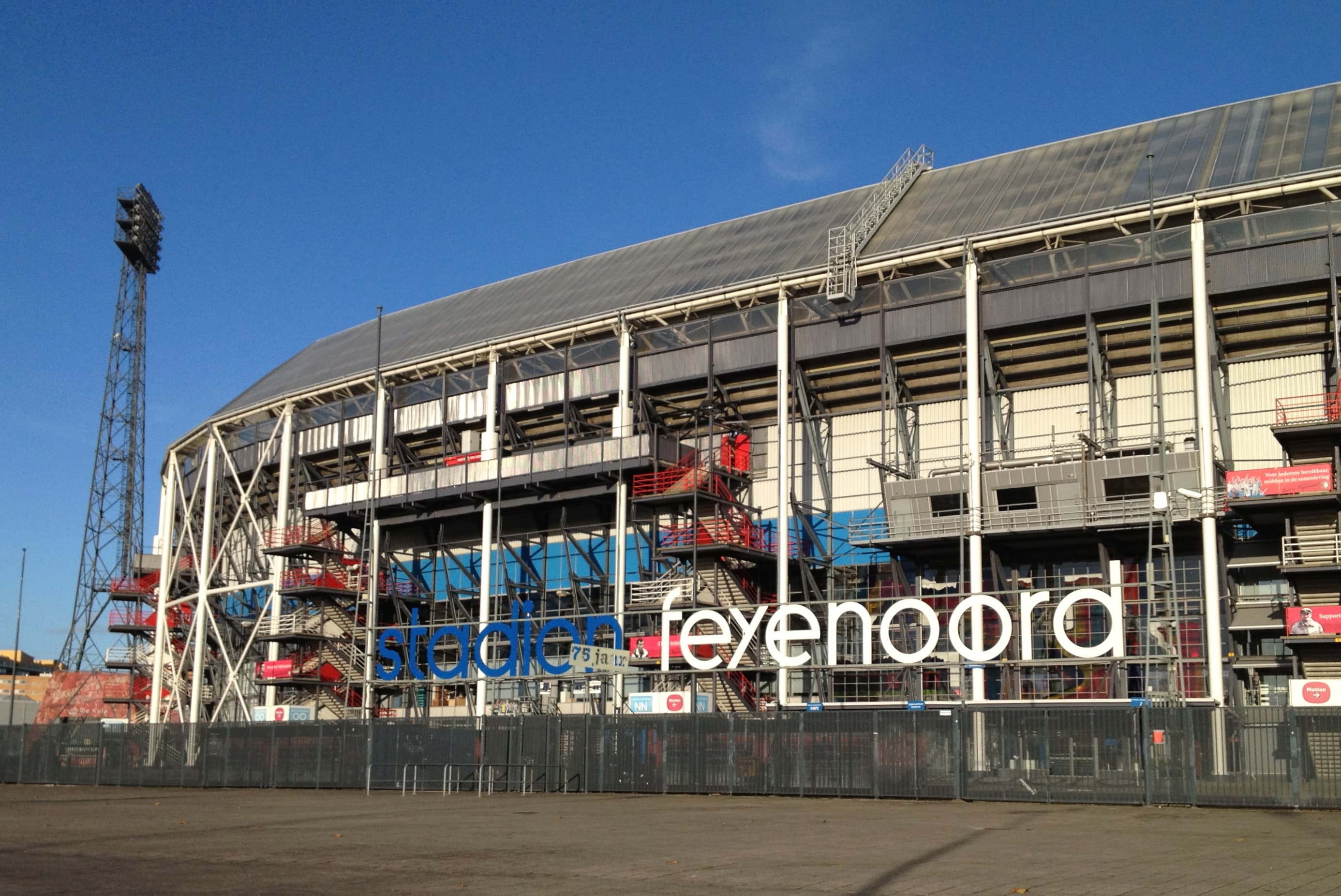 Feyenoord’s De Kuip stadium exterior in Rotterdam