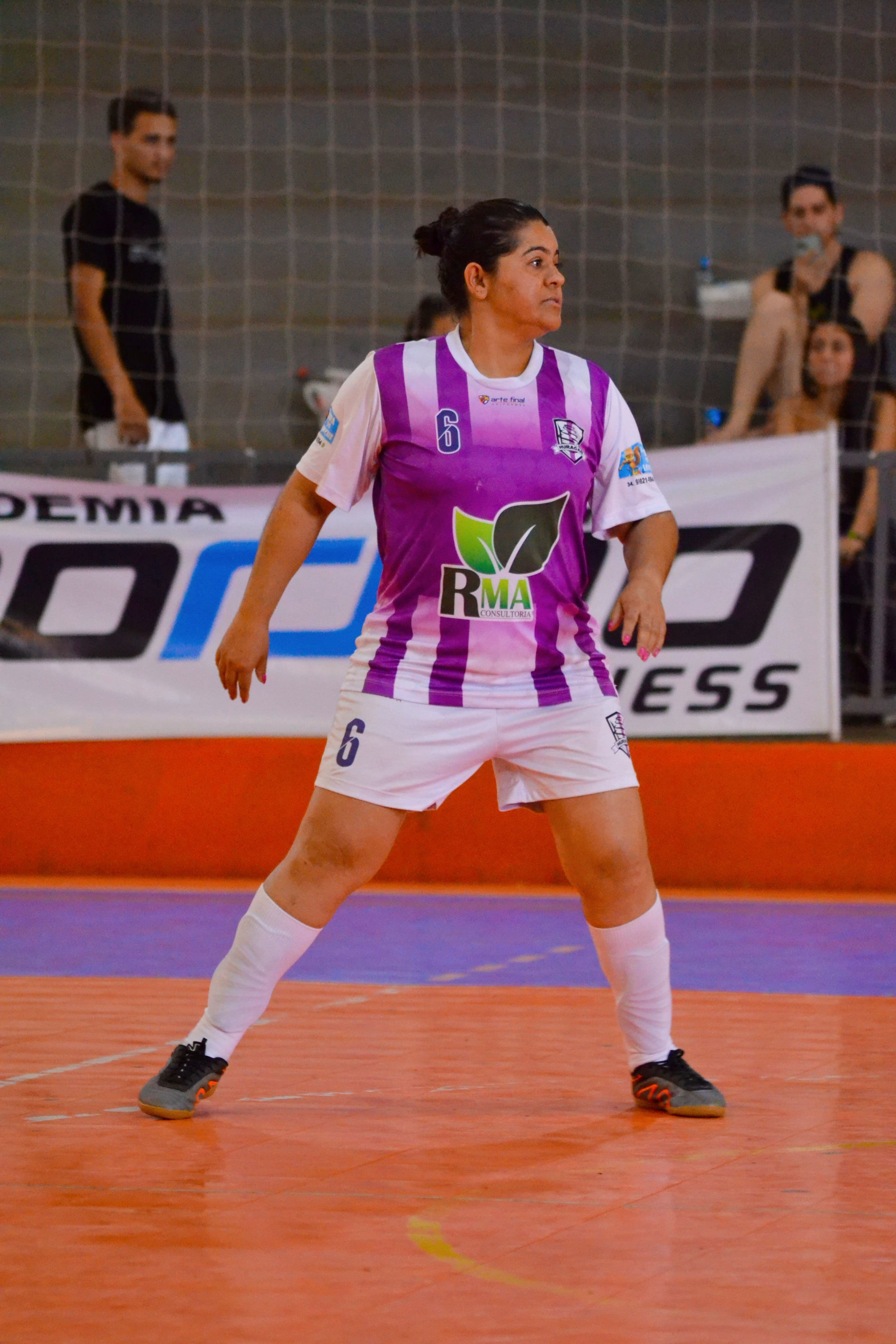 Women’s football training indoors