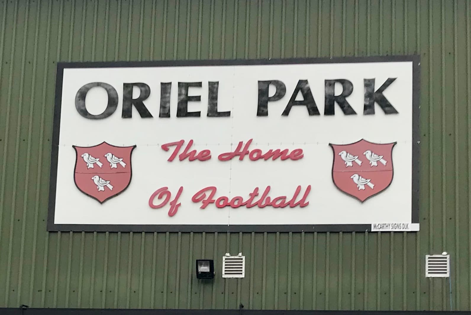 Oriel Park football ground (illustrative)