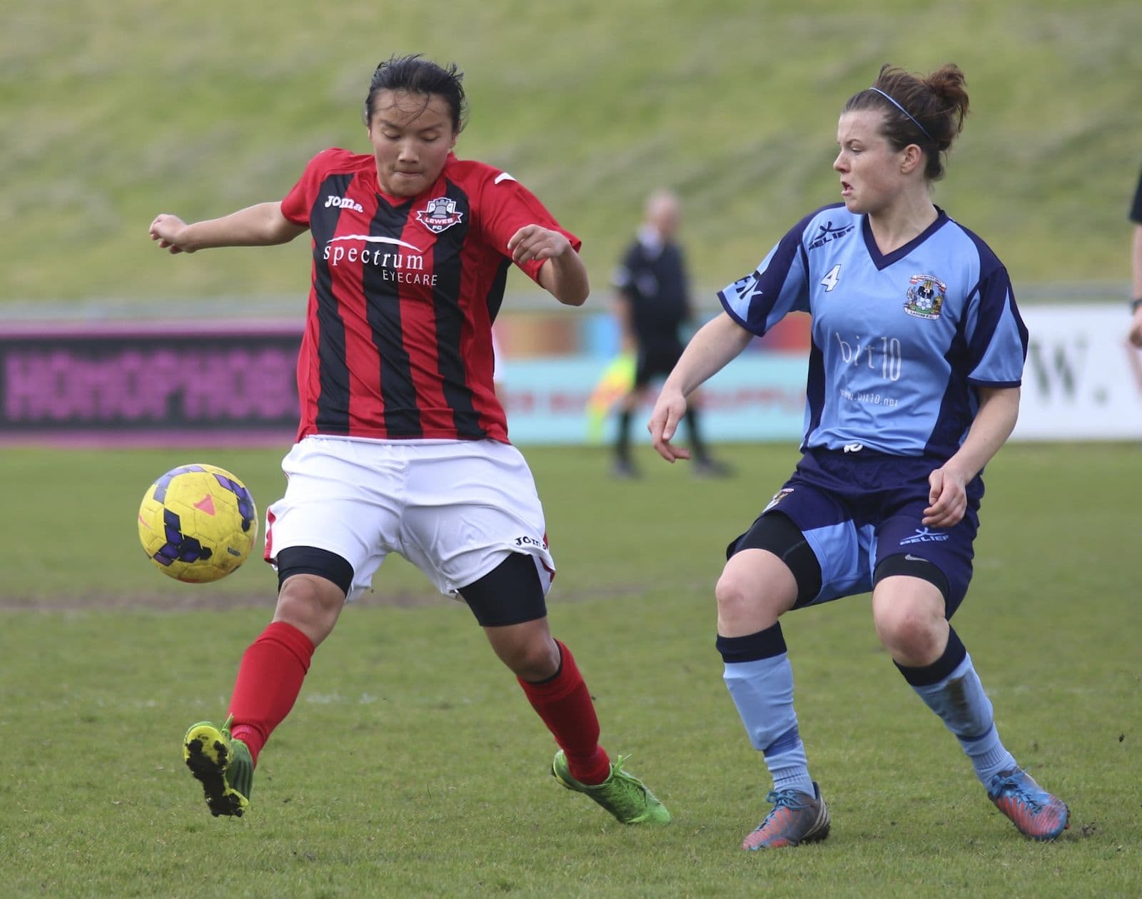 Women’s football match, Lewes vs Coventry City