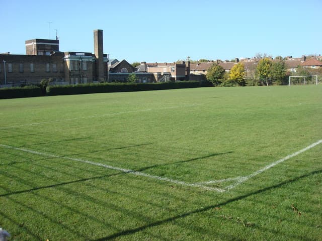 Football pitch in London