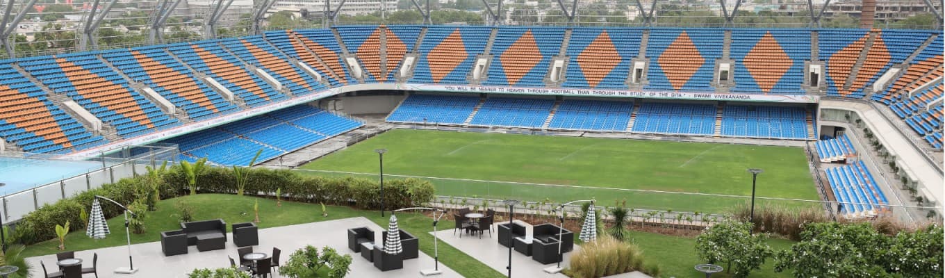 EKA Arena / Ahmedabad football setting (illustrative)