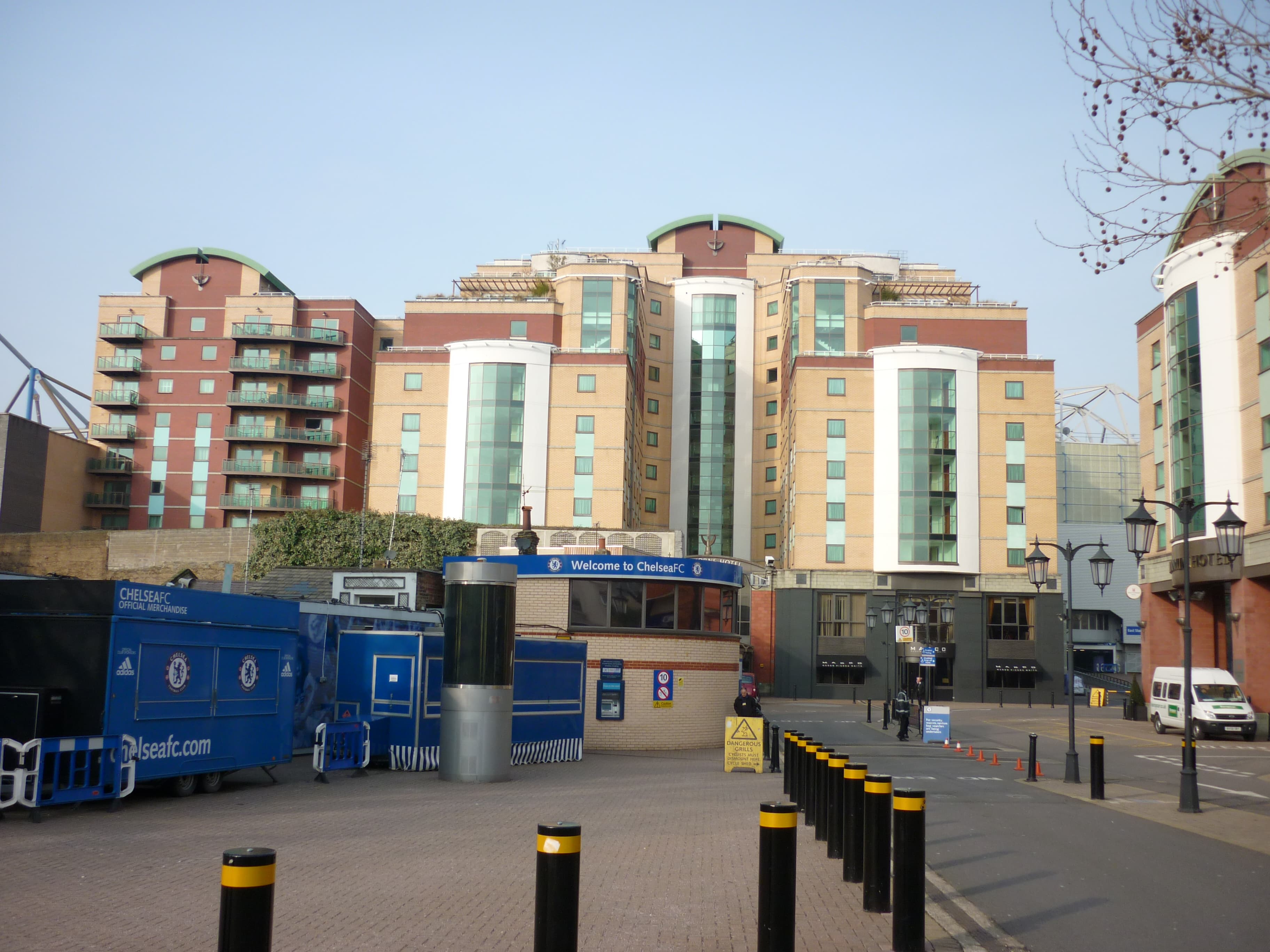 Stamford Bridge stadium exterior, London