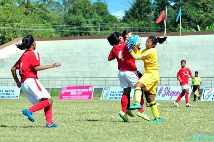 Girls’ football match in India