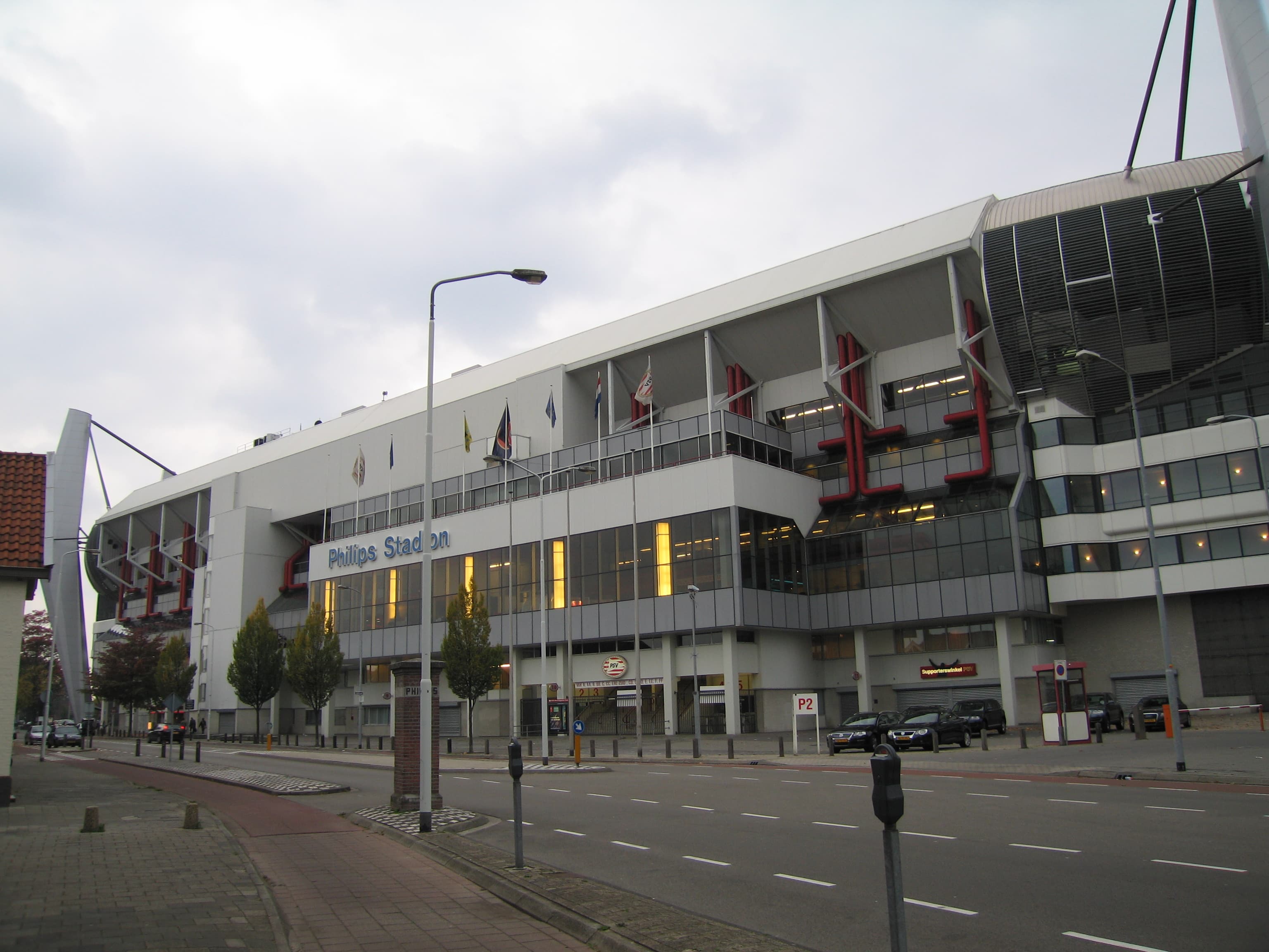 Philips Stadion exterior in Eindhoven